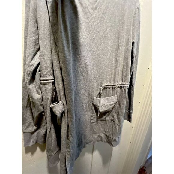Michael Kors Women Size L Light Gray Long Sleeves Open Sweater Cardigan Pockets - Picture 5 of 8